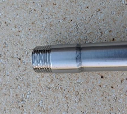 Edelstahlrohr 1/2 Zoll AG, Außengewinde